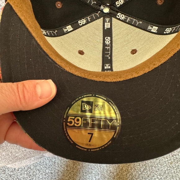 Rare LA Dodgers flamingo pattern New Era 59fifty baseball hat size 7 - Picture 6 of 7